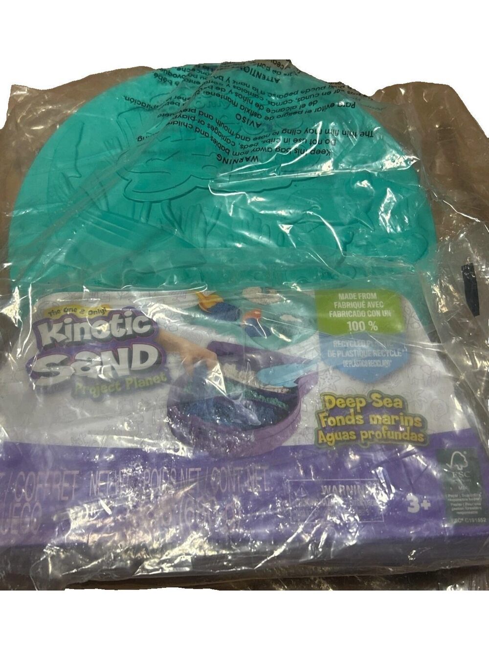 Kinetic Sand Project Planet Deep Sea Playset Sensory Toy Recycled Plastic New